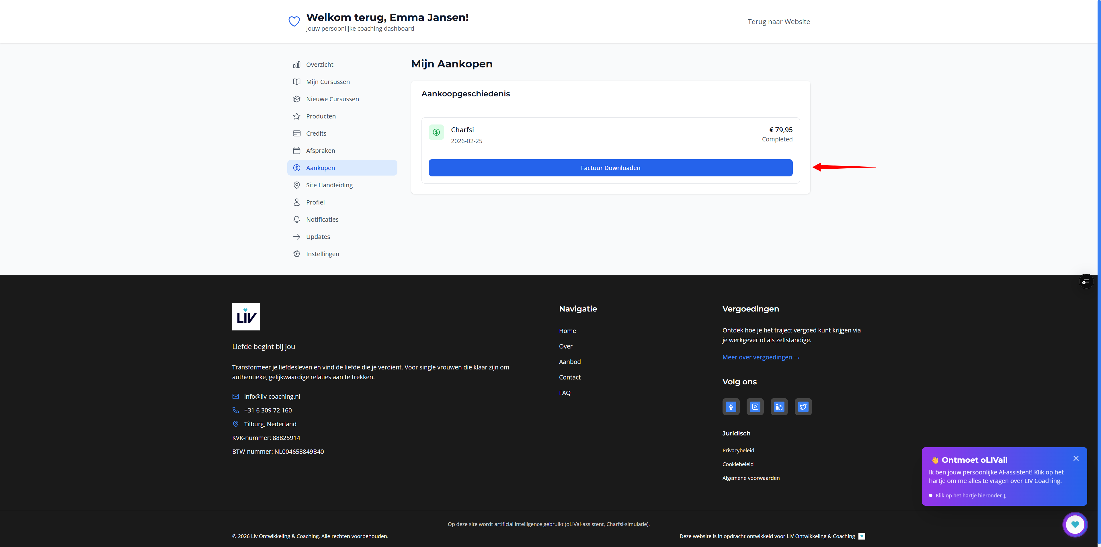 Stap 2: Credits kopen β Afrekenen: Screenshot: betalen