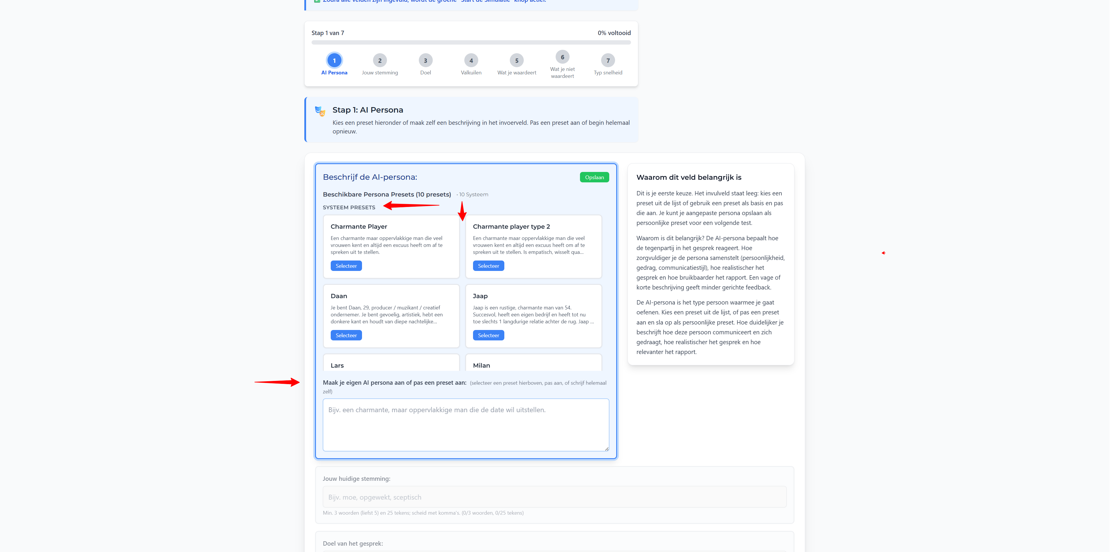 Stap 4: Setup: voordat je gaat chatten β Voorwaarden lezen & accepteren: Screenshot: scroll naar beneden, vinkje aanvinken