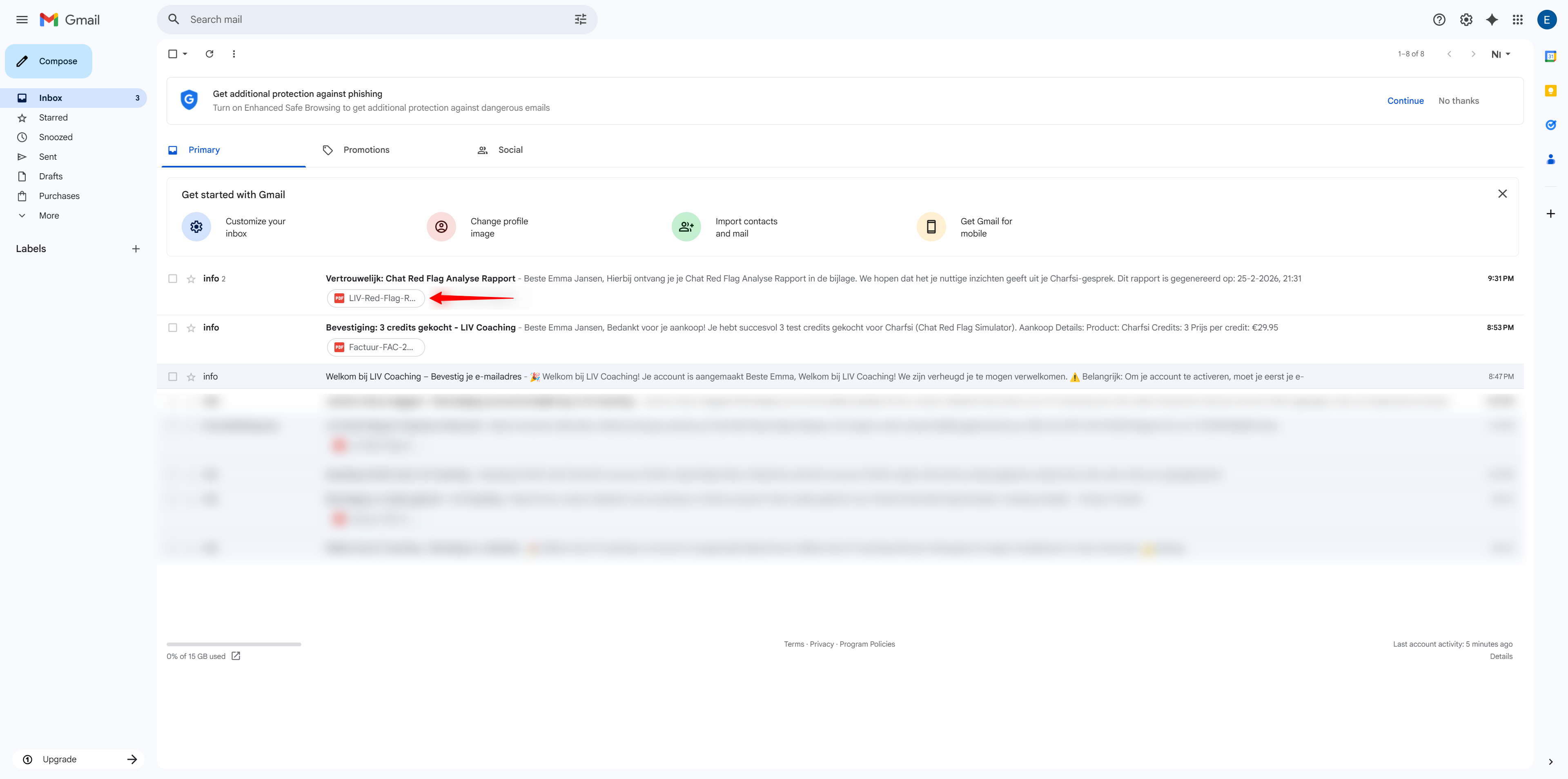 Stap 7: Rapport ontvangen β Gesprek beΓ«indigen: Screenshot: chat-interface in actie